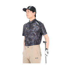 オークリー（OAKLEY）ゴルフウェア 半袖 吸汗速乾 DIAGONAL グラフィックシャツ FOA406435-00G