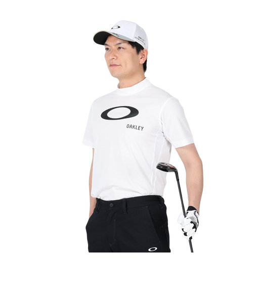 オークリー（OAKLEY）ゴルフウェア 半袖 吸汗速乾 ELLIPSE LOGO モックシャツ FOA406524-100