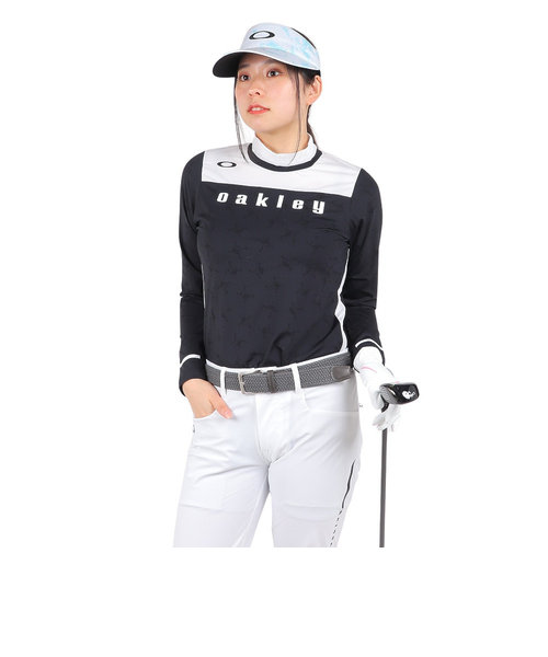 オークリー（OAKLEY）ゴルフウェア 長袖 接触冷感 ELEVATE COOL STR. BREATH ロングスリーブ モックシャツ FOA500732-0…