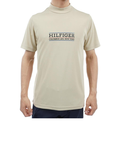トミーヒルフィガー（TOMMY HILFIGER）ゴルフウェア ロゴ半袖モックネックシャツ THMA404-SND