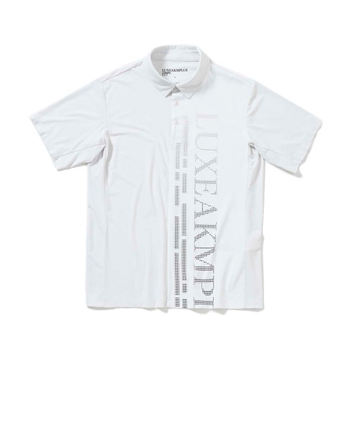 ゴルフウェア VERTICAL ロゴポロシャツ LAH-24003white