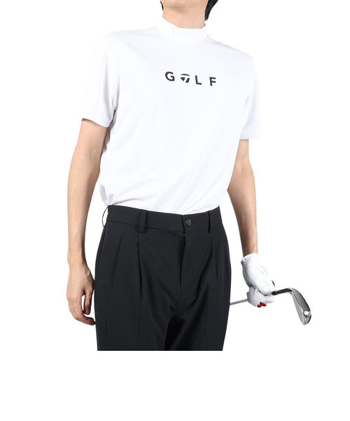 テーラーメイド（TAYLORMADE）ゴルフウェア 吸汗速乾 ゴルフロゴ 半袖モックネックシャツ M19606ｰTL420