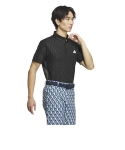 アディダス（adidas）ゴルフウェア 半袖 吸汗速乾 HEAT. RDY デボスグラフィックシャツ IKK74-IN9035BK