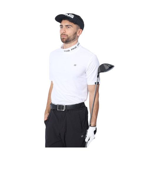 ピン（PING）ゴルフウェア 半袖モックネック ハイネックシャツ 621-4167215-030