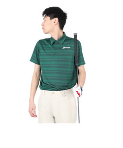 ゴルフウェア 半袖 松山英樹プロレプリカモデル 吸汗速乾 メッシュボーダープリントシャツ RGMXJA16 NVGR