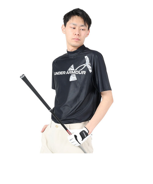 アンダーアーマー（UNDER ARMOUR）ゴルフウェア アイソチル 半袖モックネックシャツ 1384829 001