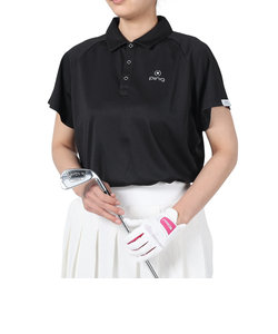ピン（PING）ゴルフウェア 半袖 速乾 ナチュラルストレッチWフェイスポロシャツ 622-4160206-010