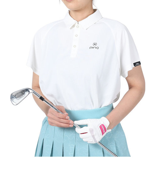 ピン（PING）ゴルフウェア 半袖 速乾 ナチュラルストレッチWフェイスポロシャツ 622-4160206-030