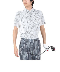 ピン（PING）ゴルフウェア 半袖 バイアスデジタルロゴジャカードポロシャツ 621-4160203-030