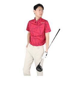 ゴルフウェア 半袖 松山プロ共同開発 吸汗 ウインドミルプリントシャツ RGMXJA01 PK00