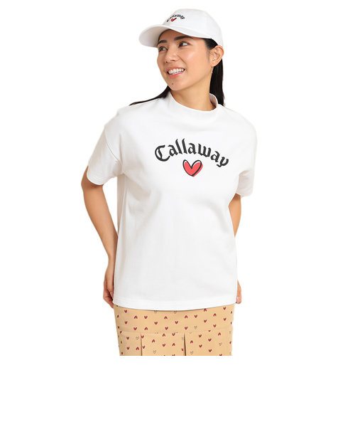 キャロウェイ（CALLAWAY）ゴルフウェア 半袖モックネックシャツ C24134221-1030