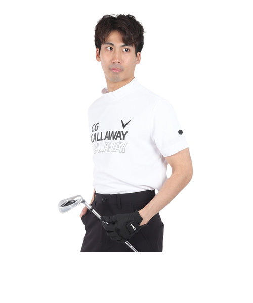 キャロウェイ（CALLAWAY）ゴルフウェア クローズドメッシュ 半袖モックネックシャツ C24134105-1030