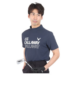 キャロウェイ（CALLAWAY）ゴルフウェア クローズドメッシュ 半袖モックネックシャツ C24134105-1120