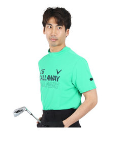 キャロウェイ（CALLAWAY）ゴルフウェア クローズドメッシュ 半袖モックネックシャツ C24134105-1130