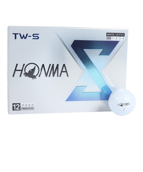 本間ゴルフ（HONMA）TW-S 2024 BT2403 WH ダース(12個入り)