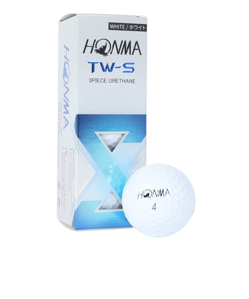 本間ゴルフ（HONMA）ゴルフボール TW-S 2024 BTQ2403 WH スリーブ(3個入り)