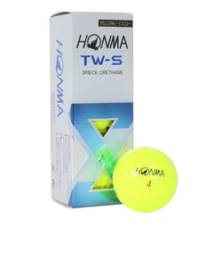 本間ゴルフ（HONMA）ゴルフボール TW-S 2024 BTQ2403 YEスリーブ(3個入り)