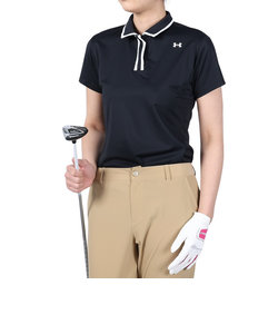 アンダーアーマー（UNDER ARMOUR）ゴルフウェア レディース ISO-CHILL 半袖ポロシャツ 1384978 001