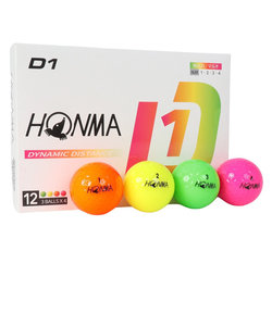 本間ゴルフ（HONMA）ゴルフボール D1 2024 BT2401 Multi ダース(12個入り)