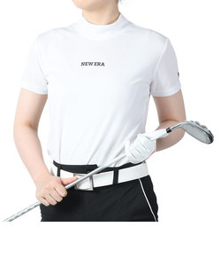 ニューエラ（NEW ERA）モックネック レディース ゴルフ 半袖 鹿の子 パフォーマンス Tシャツ Vertical Logo 14108983