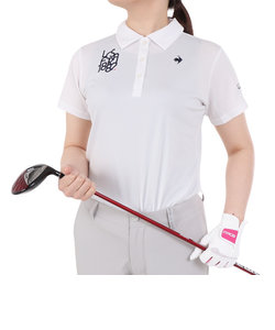 ルコックスポルティフ（lecoqsportif）ゴルフウェア 吸汗速乾 接触冷感 半袖シャツ QGWXJA40 WH00