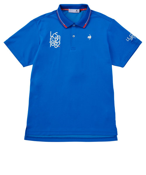 ルコックスポルティフ（lecoqsportif）ゴルフウェア 接触冷感半袖シャツ QGMXJA51 BL00
