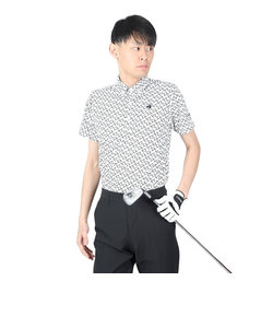 ルコックスポルティフ（lecoqsportif）ゴルフウェア プリント半袖シャツ QGMXJA53 WH00