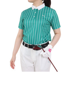 プーマ（PUMA）ゴルフウェア 半袖 ストレッチ ストライプ AOP ポロシャツ 627711-02