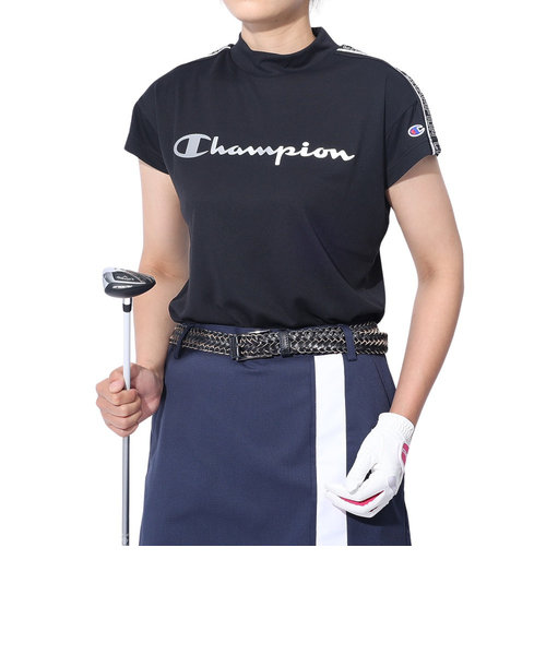 チャンピオン（CHAMPION）ゴルフウェア 速乾 モックネック 半袖シャツ CW-ZG308 090