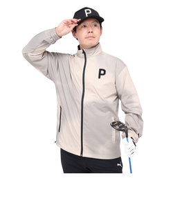 プーマ（PUMA）ゴルフウェア アウター P ストレッチタフタグラフィック ジップ ジャケット 627572-02