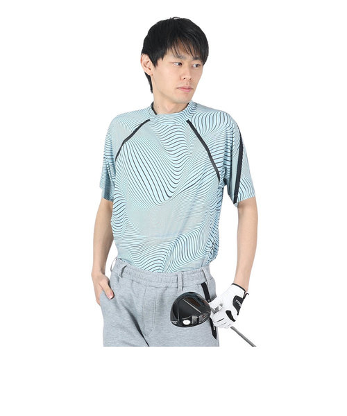 プーマ（PUMA）ゴルフウェア PF ストレッチスムース テックカット AOP モックネック 半袖 シャツ 627607-02