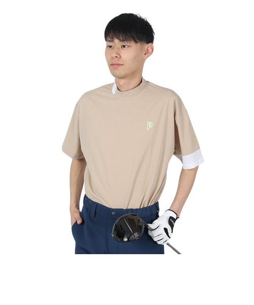 プーマ（PUMA）ゴルフウェア P ストレッチ CB リラックス モックネック 半袖 シャツ 627769-02