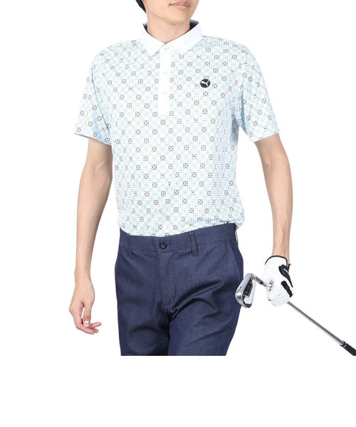 プーマ（PUMA）ゴルフウェア ピュアモノグラム 半袖ポロシャツ 626275-05