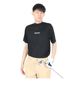 ニューエラ（NEW ERA）ゴルフウェア 半袖モックネック 吸汗速乾 鹿の子 ミッドネック Tシャツ Vertical Logo 14109049