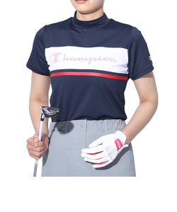 チャンピオン（CHAMPION）ゴルフウェア 半袖 速乾 ショートスリーブ モックネックシャツ CW-ZG304 370
