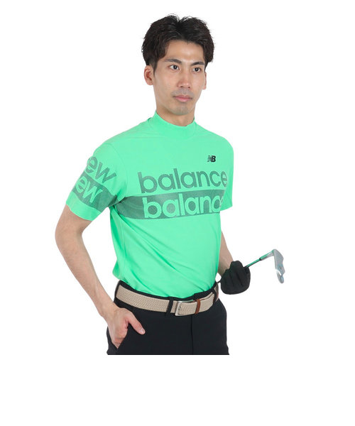 ニューバランス（new balance）ゴルフウェア 半袖 モックネック プルオーバー シャツ 012-4166005-131