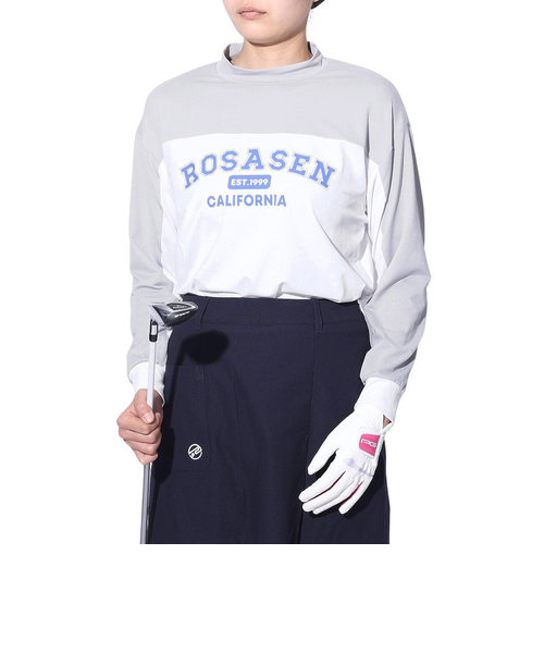 ROSASENゴルフウェア 吸水速乾 A-Line 冷感UV 長袖Tシャツ 048-21311-012