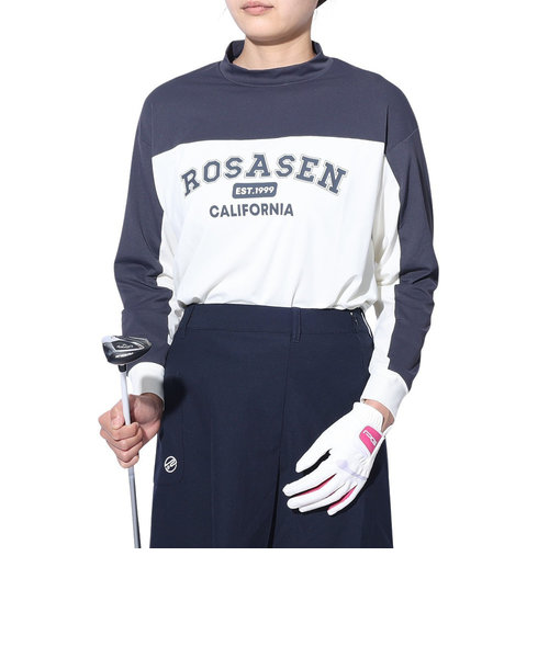 ROSASENゴルフウェア 吸水速乾 A-Line 冷感UV 長袖Tシャツ 048-21311-018