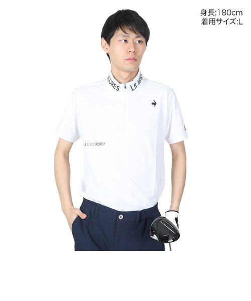 ルコックスポルティフ（lecoqsportif）ゴルフウェア 吸汗速乾 ハーフジップ半袖シャツ QGMXJA15 WH00 | Victoria  Golf u0026mall店（ヴィクトリアゴルフ）の通販 - u0026mall