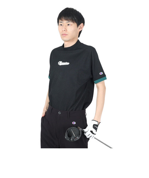 チャンピオン（CHAMPION）ゴルフウェア 半袖 速乾 モックネックシャツ C3-ZG306 090