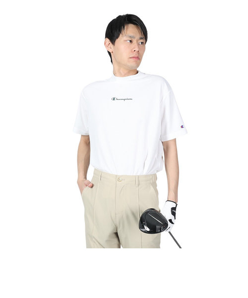 チャンピオン（CHAMPION）ゴルフウェア 速乾 モックネックシャツ 半袖Tシャツ C3-ZG322 010