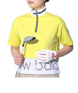 ニューバランス（new balance）ゴルフウェア 半袖 モックネック ライトスウエット ハーフジップシャツ 012-4164502-061