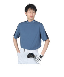 トラヴィスマシュー（Travis Mathew）ゴルフウェア 半袖テック モックネックシャツ 吸汗 速乾 ストレッチ 7AF074-4NAV