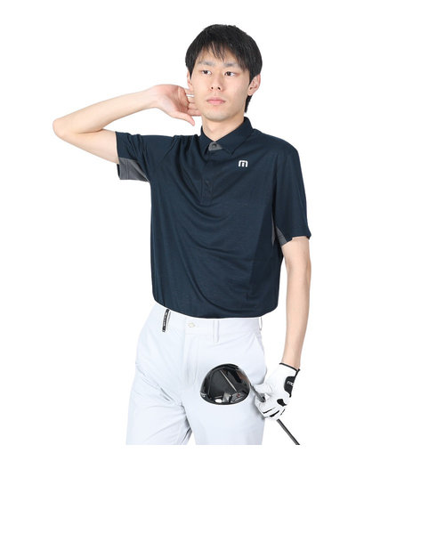 トラヴィスマシュー（Travis Mathew）ゴルフウェア 半袖テック ポロシャツ 吸汗 速乾 ストレッチ 7AF075-0BLK