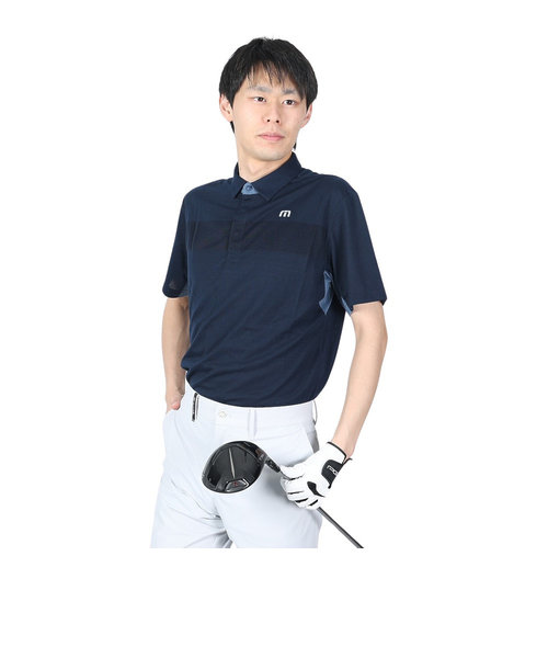 トラヴィスマシュー（Travis Mathew）ゴルフウェア 半袖テック ポロシャツ 吸汗 速乾 ストレッチ 7AF075-4NAV