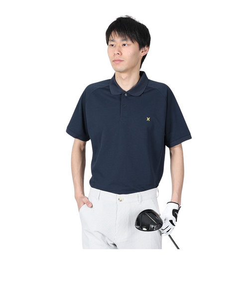 ハーレー（HURLEY）ゴルフウェア 半袖 吸水速乾 ピケ ポロシャツ MKT2200005-OBS2