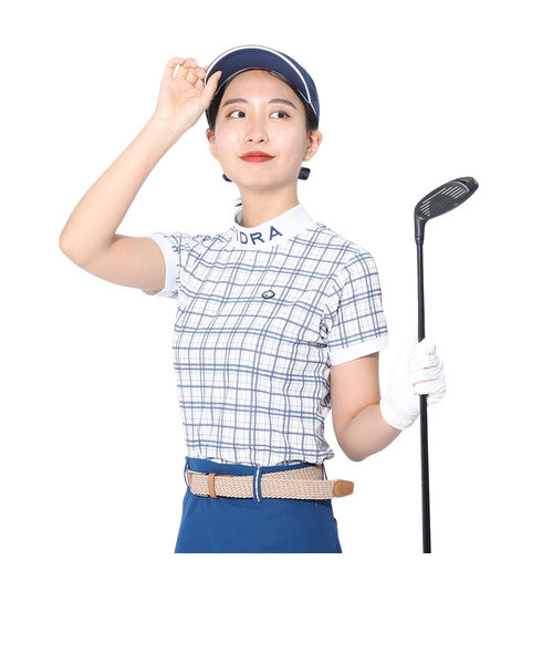 フィドラ（FIDRA）ゴルフウェア 半袖 吸汗速乾 モックネックシャツ KAITEKIRYU FD5RUG16 NVY
