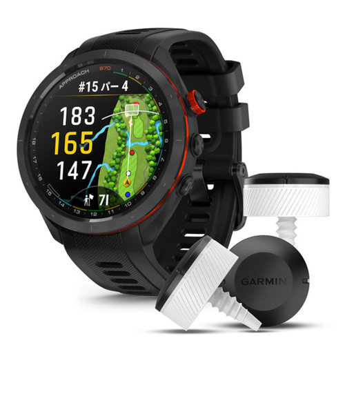 ガーミン（GARMIN）ゴルフ 距離計 アプローチ Approach S70 47mm CT10 3センサーパック GPSウォッチ 010-02746-23