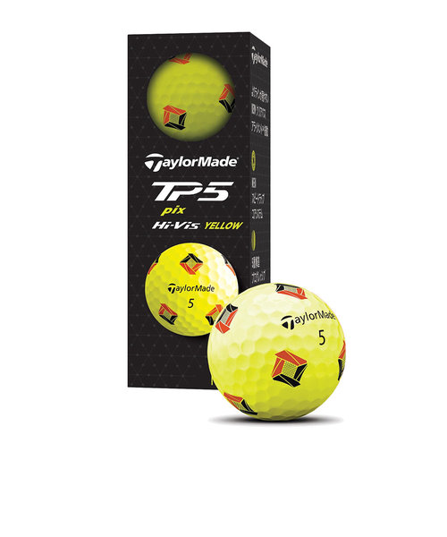 テーラーメイド（TAYLORMADE）ゴルフボール TP5 Ye pix ボール スリーブ(3個入り)