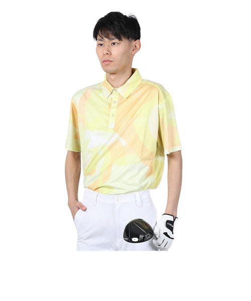 パフォーマンスギア（PG）ゴルフウェア マーブル 半袖ポロシャツ 403PG4SDD0002 YEL